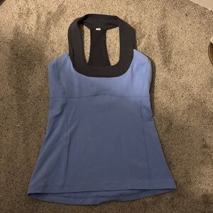 Lululemon Athletica Blue and Black Tank Top